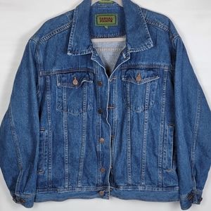 Casual Pointe Vintage Denim Trucket Jacket, Medium Wash, EUC, size Medium